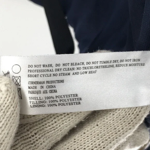 Stampd Mens Bomber Jacket Full Zip Hidden Pockets Blue Interior Straps Sz XXL